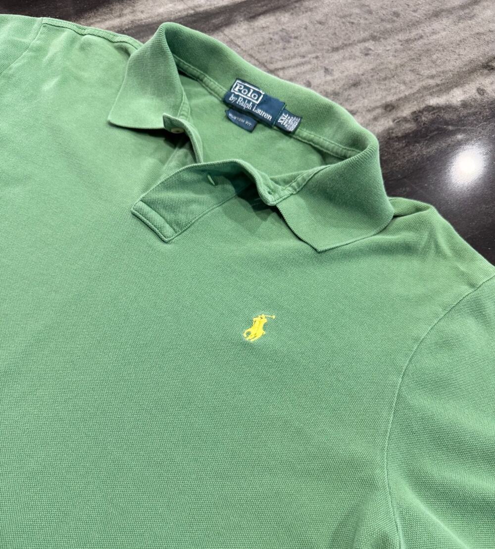 Vintage Polo Ralph Lauren Mens XXL Custom Fit Pony Pique Preppy Golf Shirt